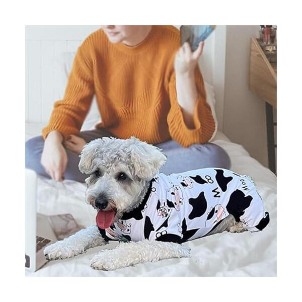 XPUDAC Pijamas de 4 piezas para perros pequeños ropa de