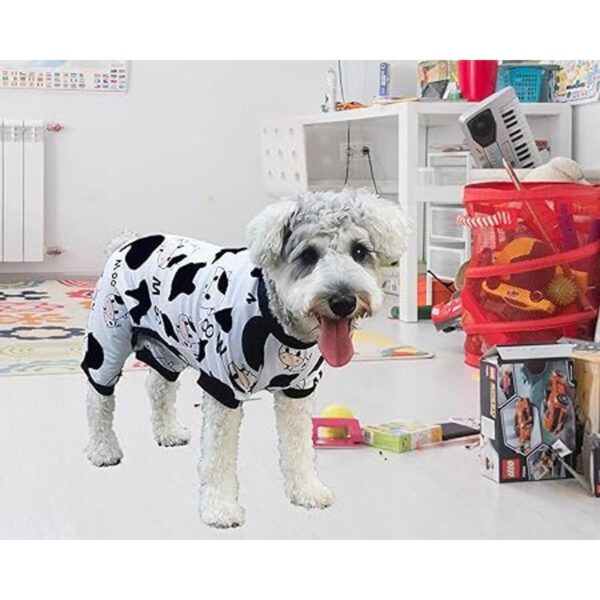 XPUDAC Pijamas de 4 piezas para perros pequeños ropa de
