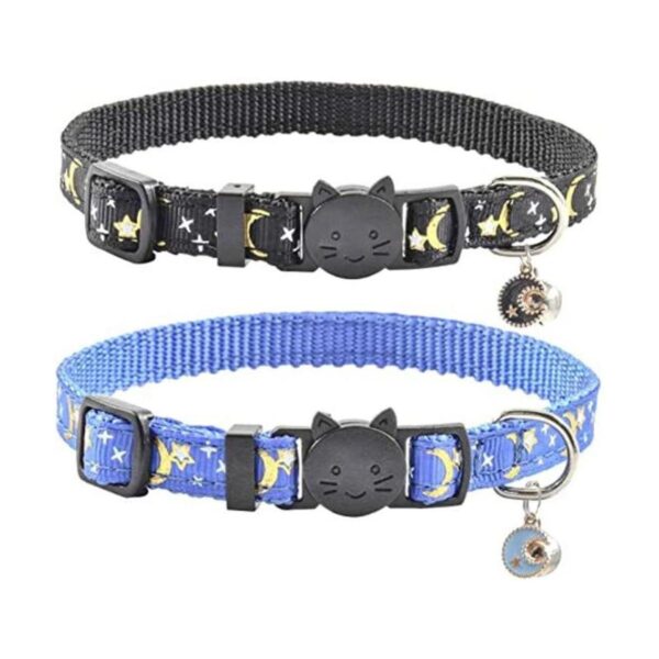 XPangle 2 PCS Collar de gato con campana lindo collar_1