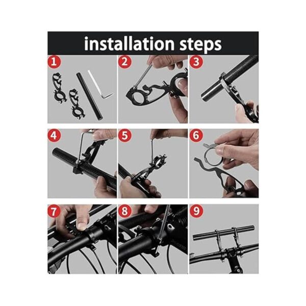 XNX Extensión extensor de manillar doble para bicicleta_2