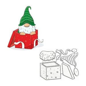 XMYXCRAFT Caja de regalo de Navidad troqueles de metal de_1