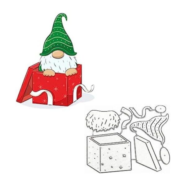 XMYXCRAFT Caja de regalo de Navidad troqueles de metal de_1