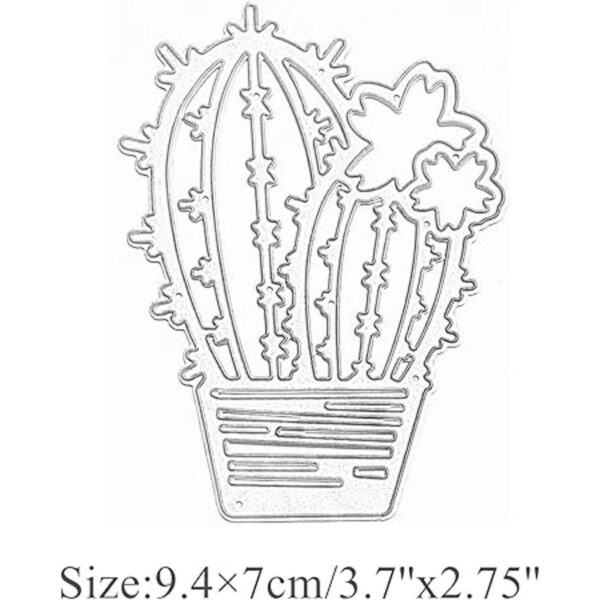 Troqueles de metal para plantas de cactus marco de hojas_2