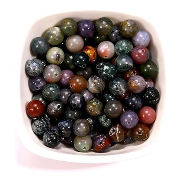 Cuentas sueltas de piedra natural para la fabricación de_5