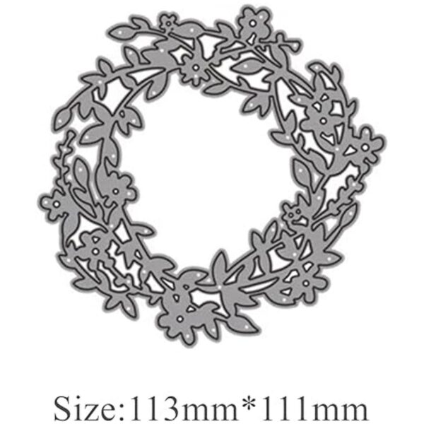 XMYXCRAFT Corona de hojas de flores troqueles de metal_2