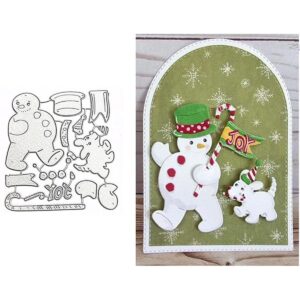 XMYXCRAFT Troqueles de metal de Navidad muñeco de nieve y