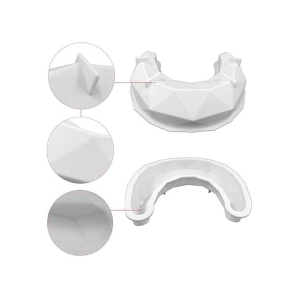 XMOX Molde de silicona 3D Moon DIY Mousse Cake Mold