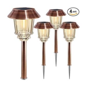 XMCOSY Luz solar de camino Set de luces LED de paisaje_1
