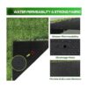XLX TURF Alfombra con césped artificial gruesa para