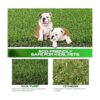 XLX TURF Alfombra con césped artificial gruesa para