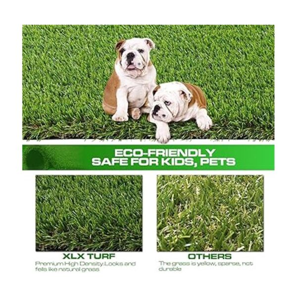 XLX TURF Alfombra con césped artificial gruesa para