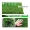 XLX TURF Alfombra con césped artificial gruesa para