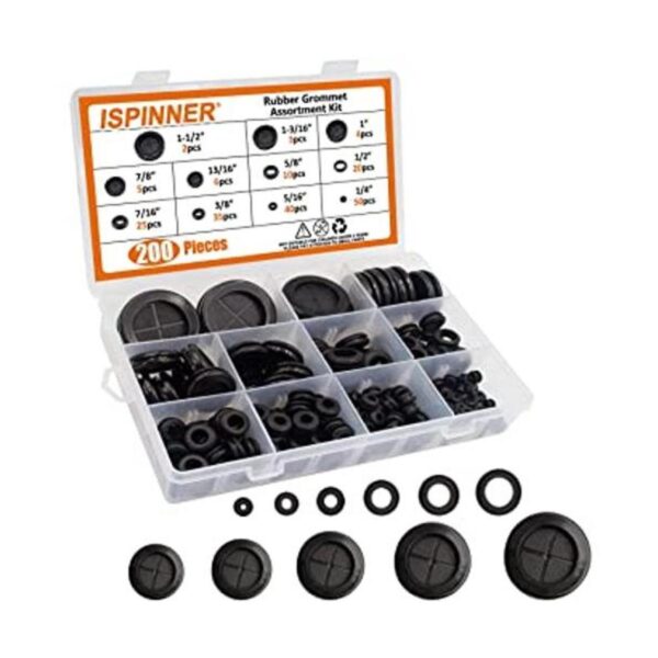 ISPINNER Kit surtido de 200 ojales de goma 11 tamaños de_1