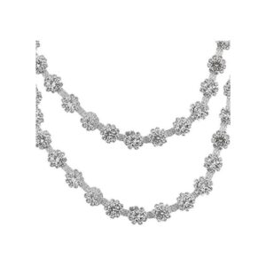 Cadena de cristal de 0.394 in y 1 yarda con forma de flor_1