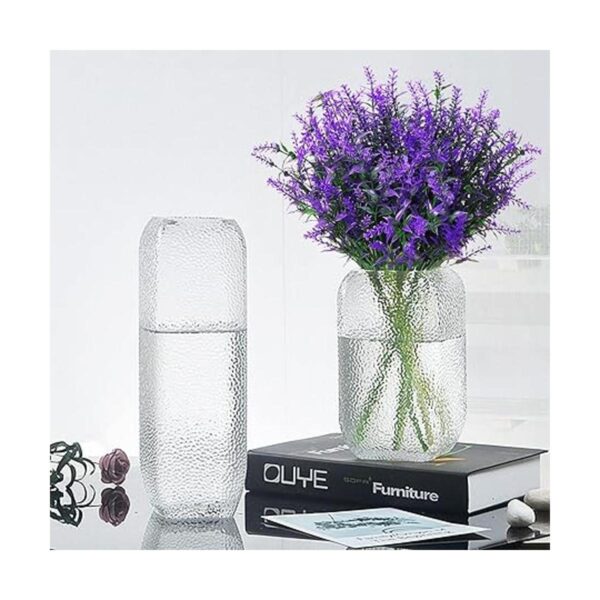 Paquete de 8 plantas artificiales flores hierba