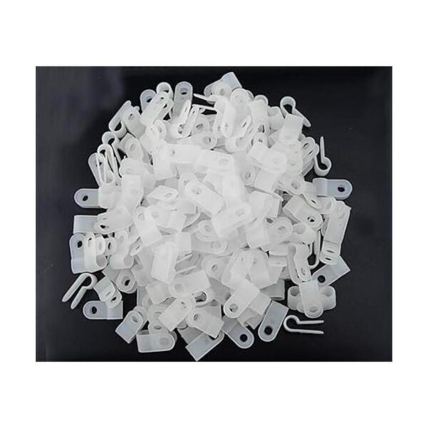 XINGYHENG 200 piezas de nailon blanco tipo R abrazadera de_2