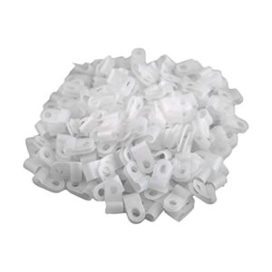 XINGYHENG 200 piezas de nailon blanco tipo R abrazadera de_1