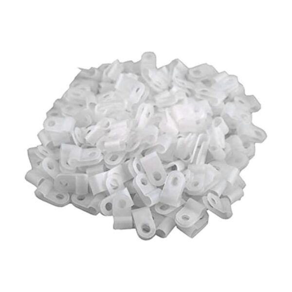 XINGYHENG 200 piezas de nailon blanco tipo R abrazadera de_1