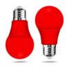 Bombillas LED rojas bombilla A19 E26 de color rojo 9 W_1