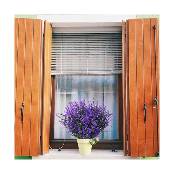 Paquete de 8 plantas artificiales flores hierba