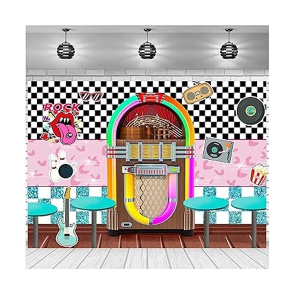 XLL Rock Roll Party Back to 50s Sock Hop Fondo de_5