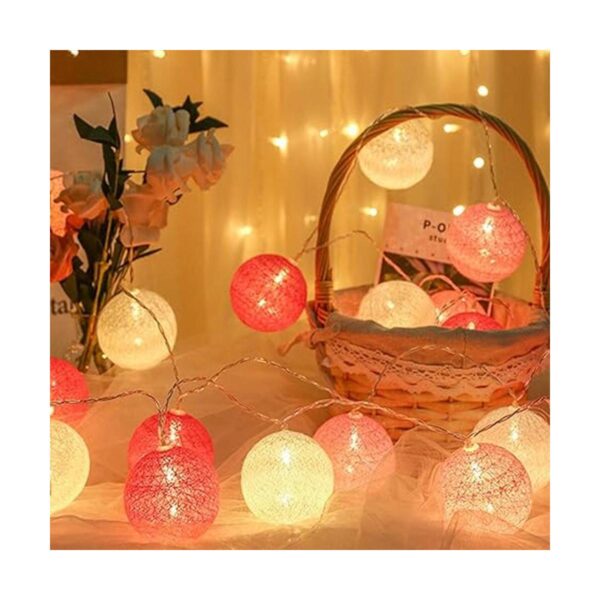 XIYUNTE Tira de luces de bola de algodón para dormitorio_2
