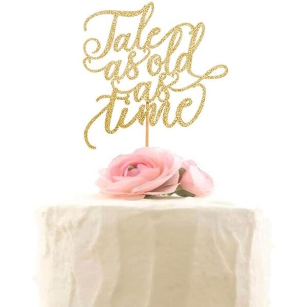 Tale As Old As Time Decoración para tartas de boda_1