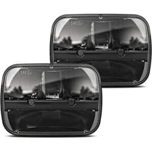 1 par de faros delanteros LED rectangulares de 105 W de 5_1
