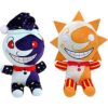 Sundrop and Moondrop Plush Toy FNAF Plushies Clown Figure_1