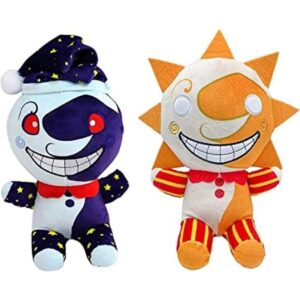 Sundrop and Moondrop Plush Toy FNAF Plushies Clown Figure_1