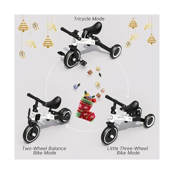 XJD 3 in 1 Kids Tricycles for 10 Month to 3 Years Old Kids_2