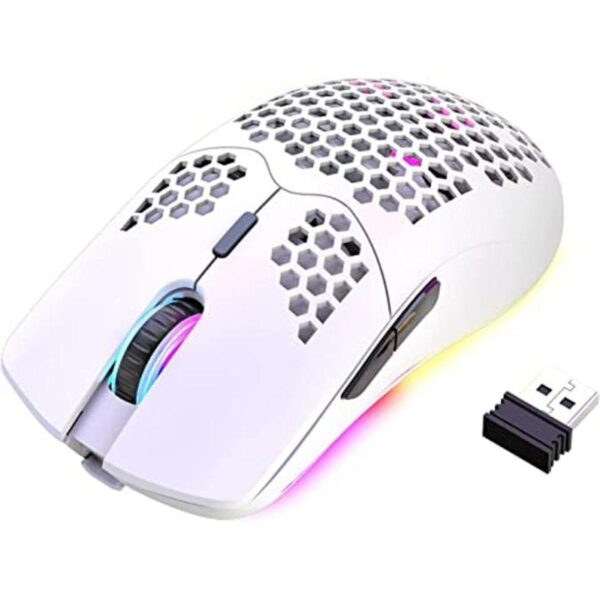 Mouse inalámbrico para juegos con diseño de panal ligero