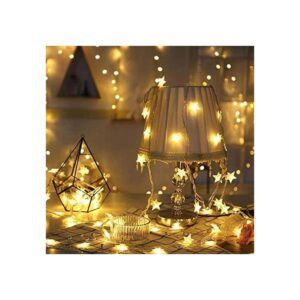 Guirnalda de luces de estrellas funciona con pilas 40_1
