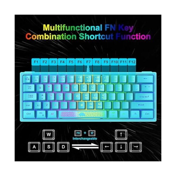 Combo de teclado y mouse para juegos 60 Samll Mini RGB