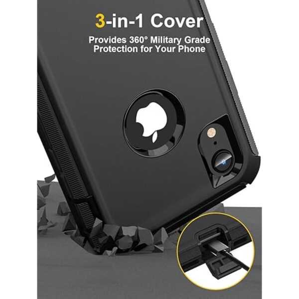 Funda diseñada para iPhone XR protección de cuerpo_3