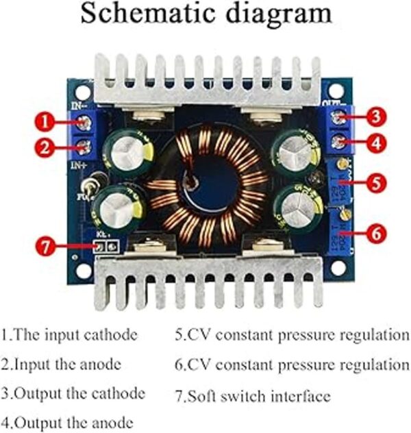 XLX 8A DCDC de alta potencia Buck Boost módulo reductor de_2