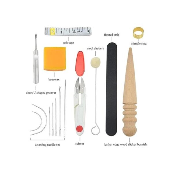 XLX 25pcs Kit de Craft herramienta de mano de piel costura_4