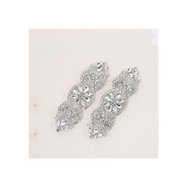 2 apliques de novia de diamantes de imitación para ajuar_5