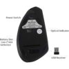 OIUSHYO Mouse vertical inalámbrico mouse ergonómico de_2