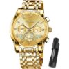 OLEVS Reloj de pulsera ajustable de acero inoxidable_1