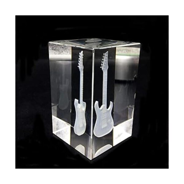 Pisapapeles 3D grabado con láser en cubo de cristal para_2