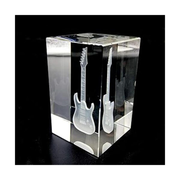 Pisapapeles 3D grabado con láser en cubo de cristal para_3
