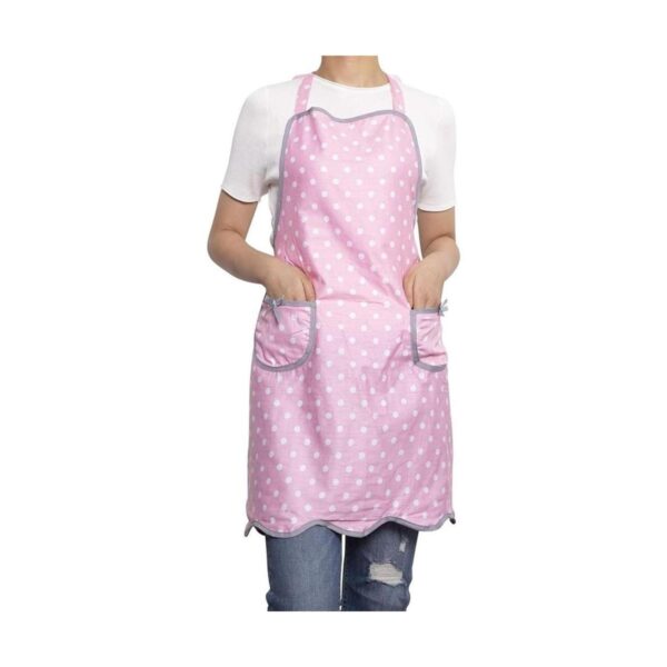 Delantal de tela de lona de algodón para mamá y yo estilo_3
