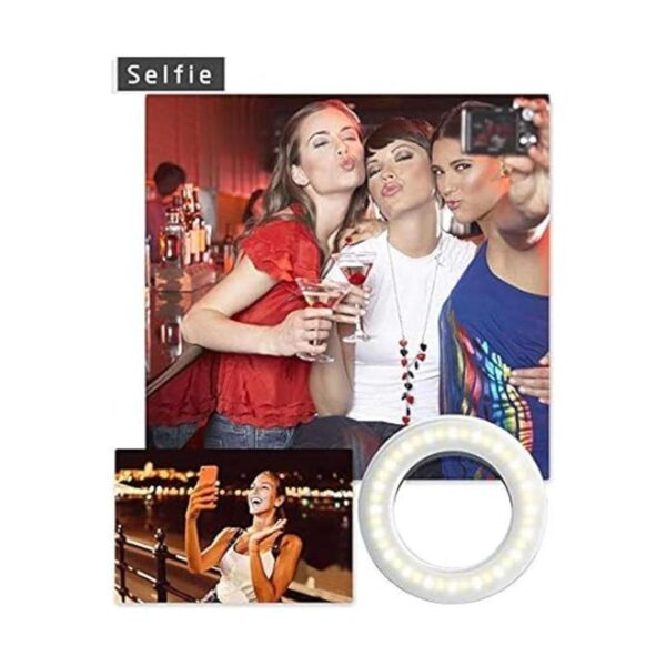 XINBAOHONG Anillo de luz recargable para selfie portátil_4