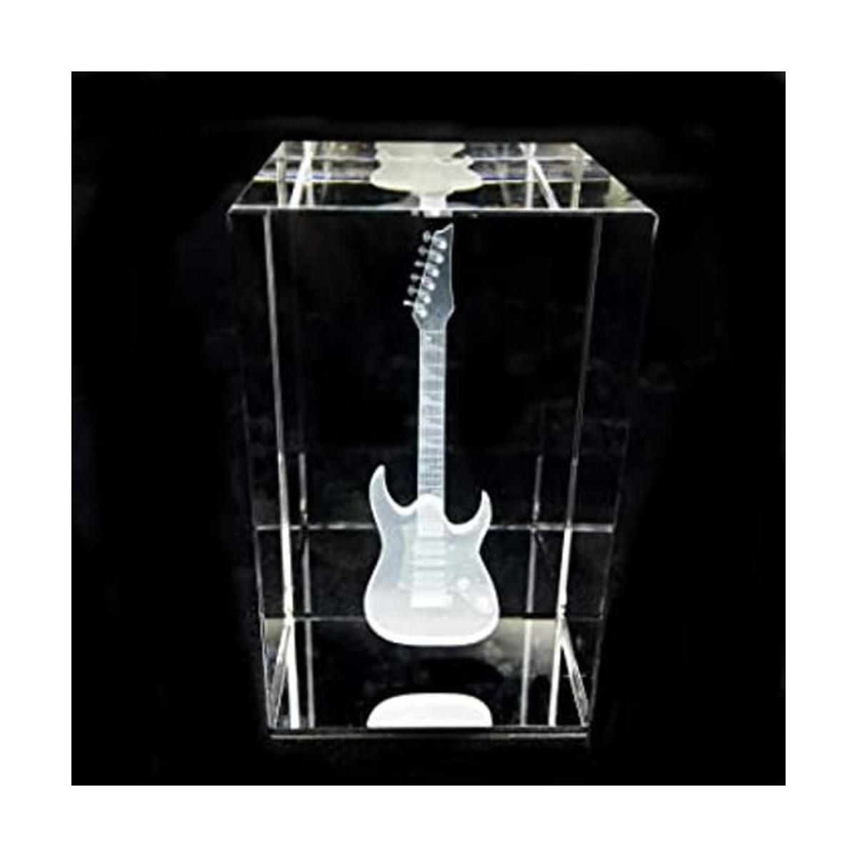 Pisapapeles 3D grabado con láser en cubo de cristal para