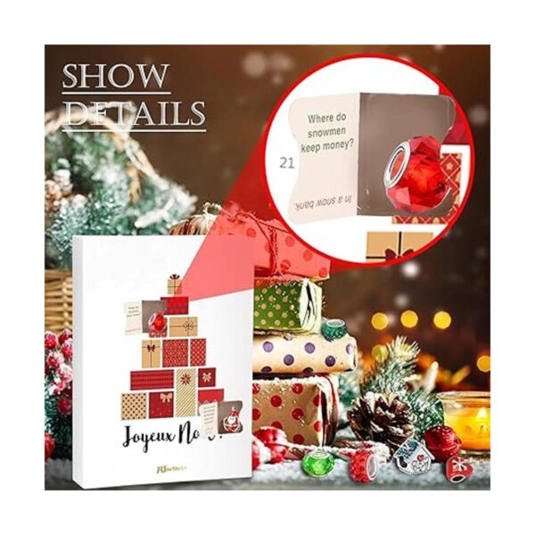 MJartoria Calendario de Adviento de joyería roja 2022 para_2