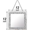 XIHACTY Espejos de pared de 2 piezas espejos de diamante