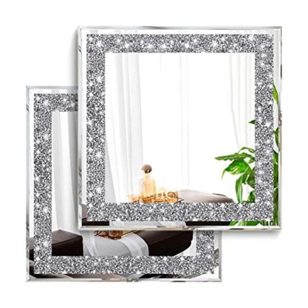 XIHACTY Espejos de pared de 2 piezas espejos de diamante