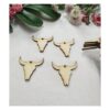 30 piezas de pendientes de vaca de madera aretes en