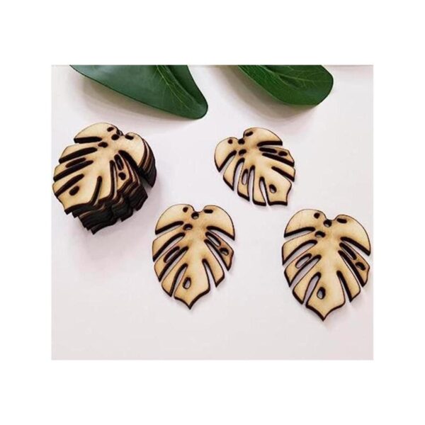 30 piezas de hojas de hoja de Monstera tropicales en